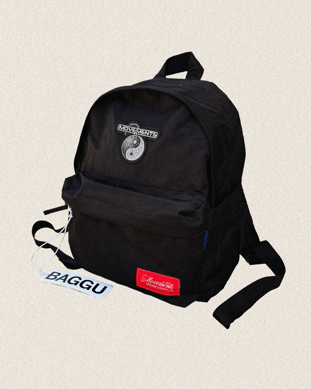 Yin and Yang Patch Baggu Nylon Backpack