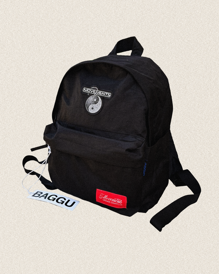 Yin and Yang Patch Baggu Nylon Backpack