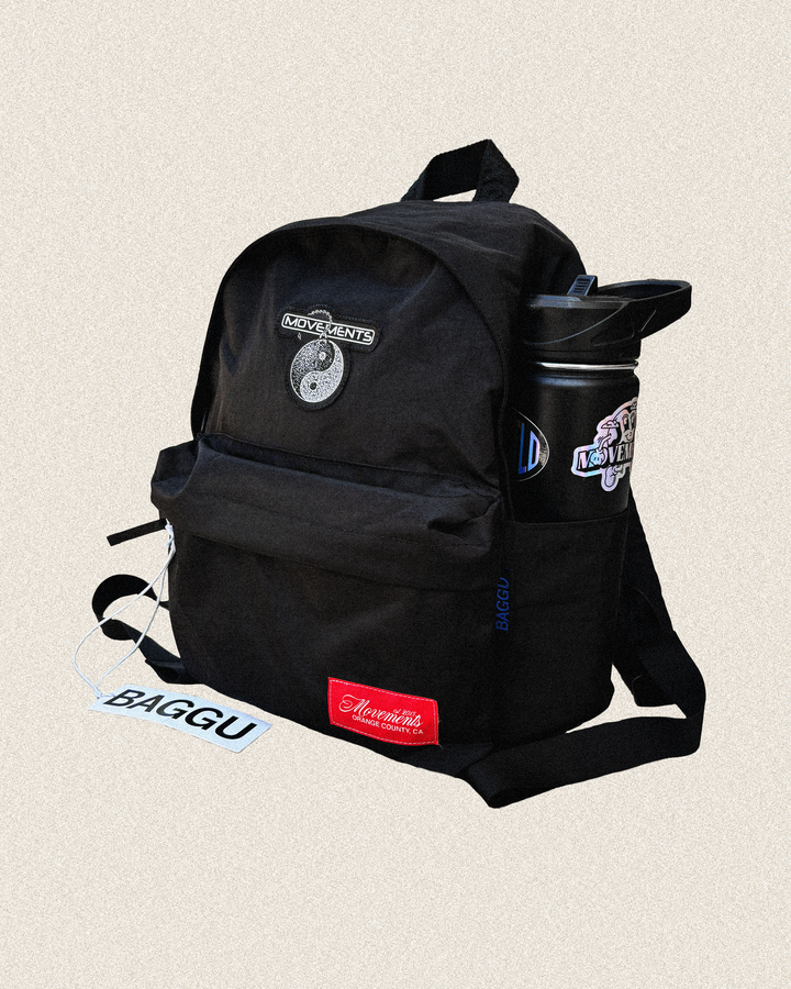 Yin and Yang Patch Baggu Nylon Backpack