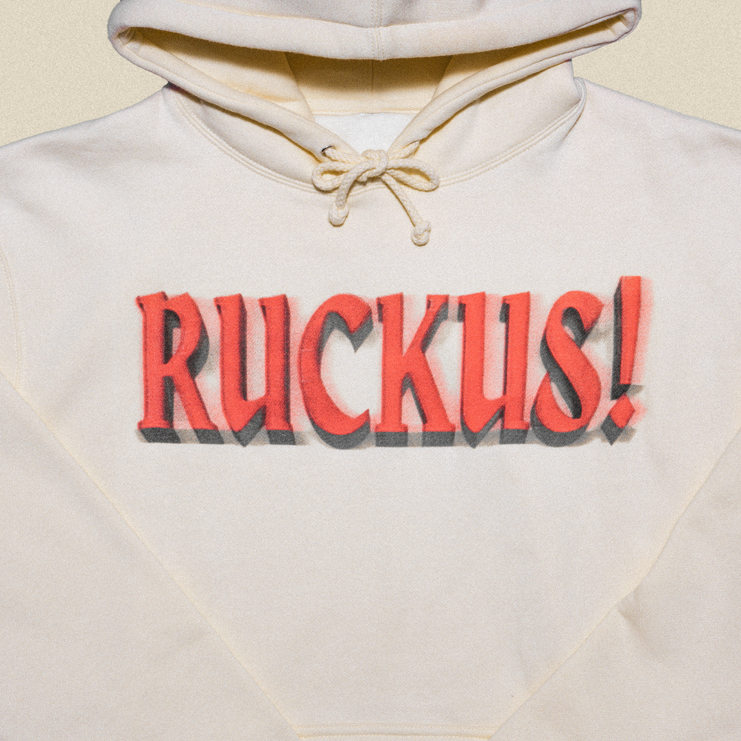 Ruckus! Hoodie (Red Logo)