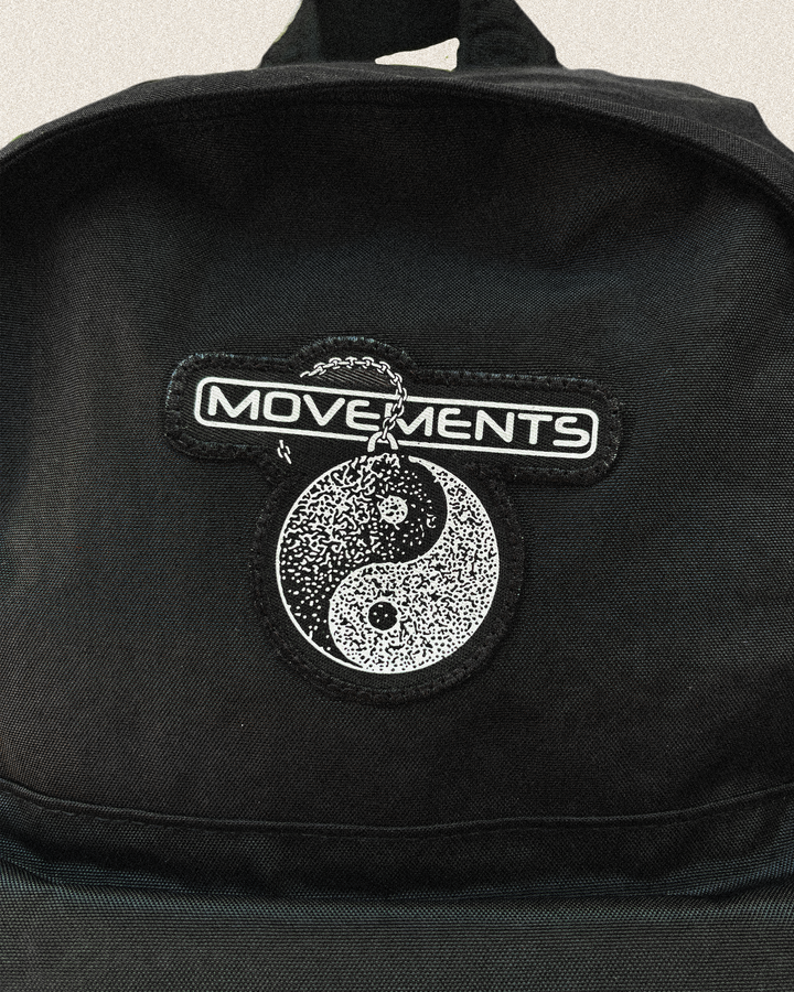 Yin and Yang Patch Baggu Nylon Backpack