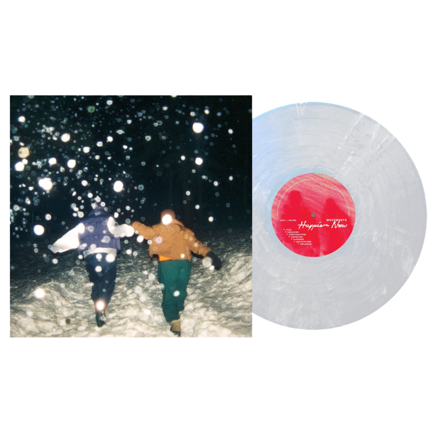 Happier Now  -  Vinyl Iridescent White W/ Blue  -  (Band Exclusive - Limited to 1,000)