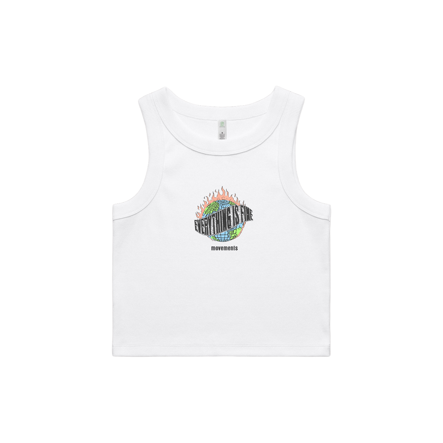 Everything Is Fine Cropped Tank