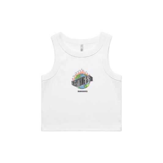 Everything Is Fine Cropped Tank