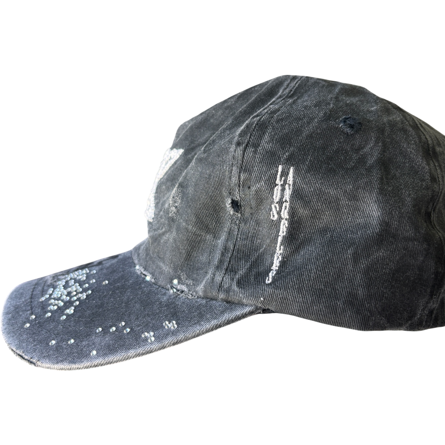 L.A. Distressed Rhinestone "M" Star Hat (10 available)