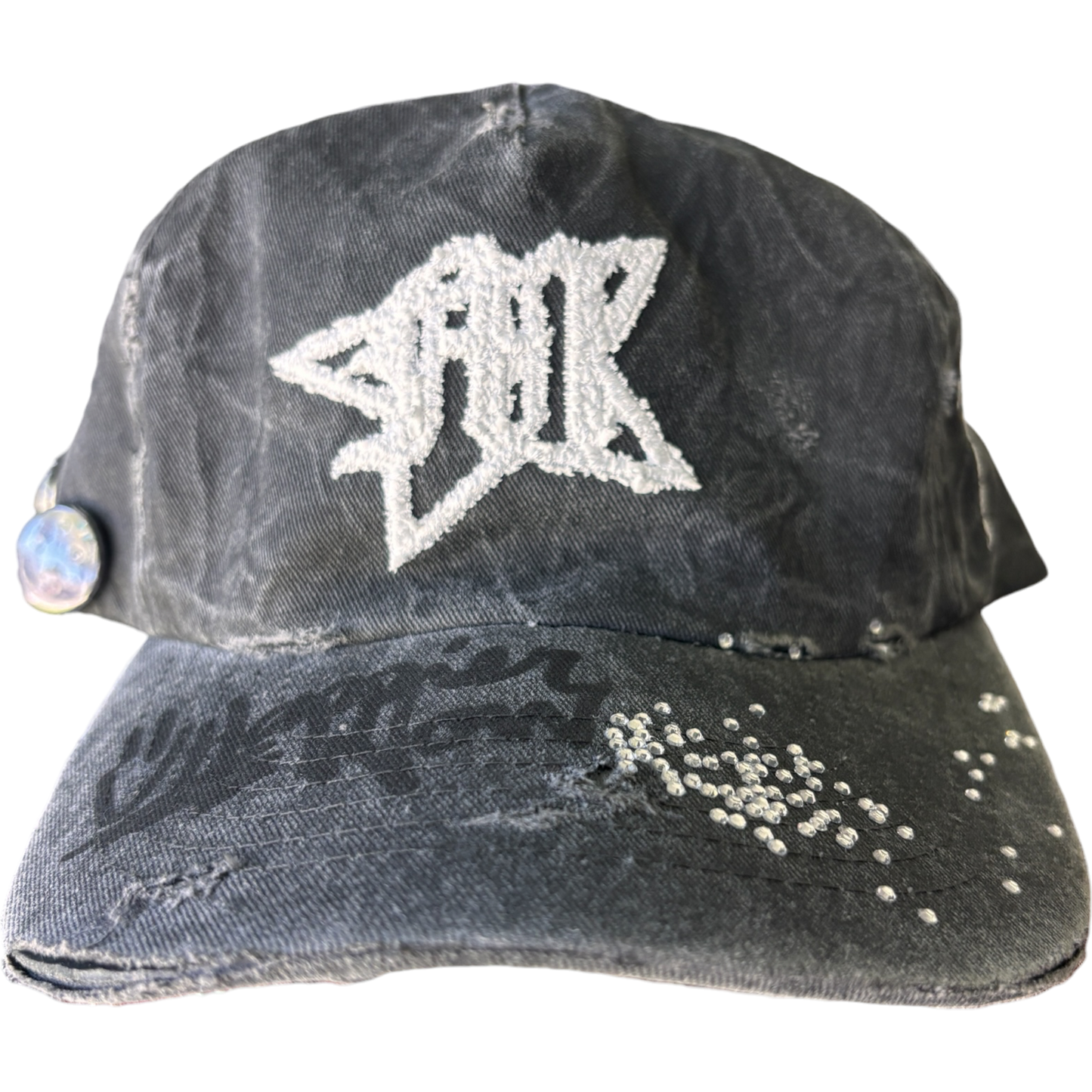 L.A. Distressed Rhinestone "M" Star Hat (10 available)