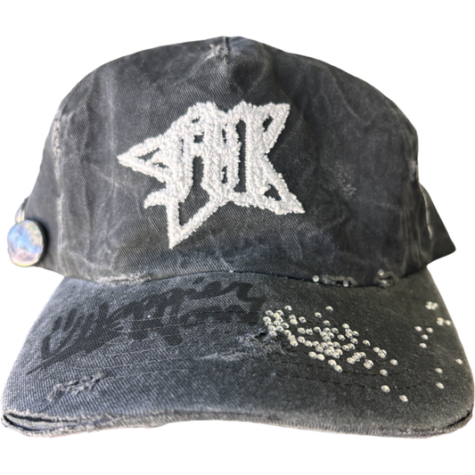 L.A. Distressed Rhinestone "M" Star Hat (10 available)
