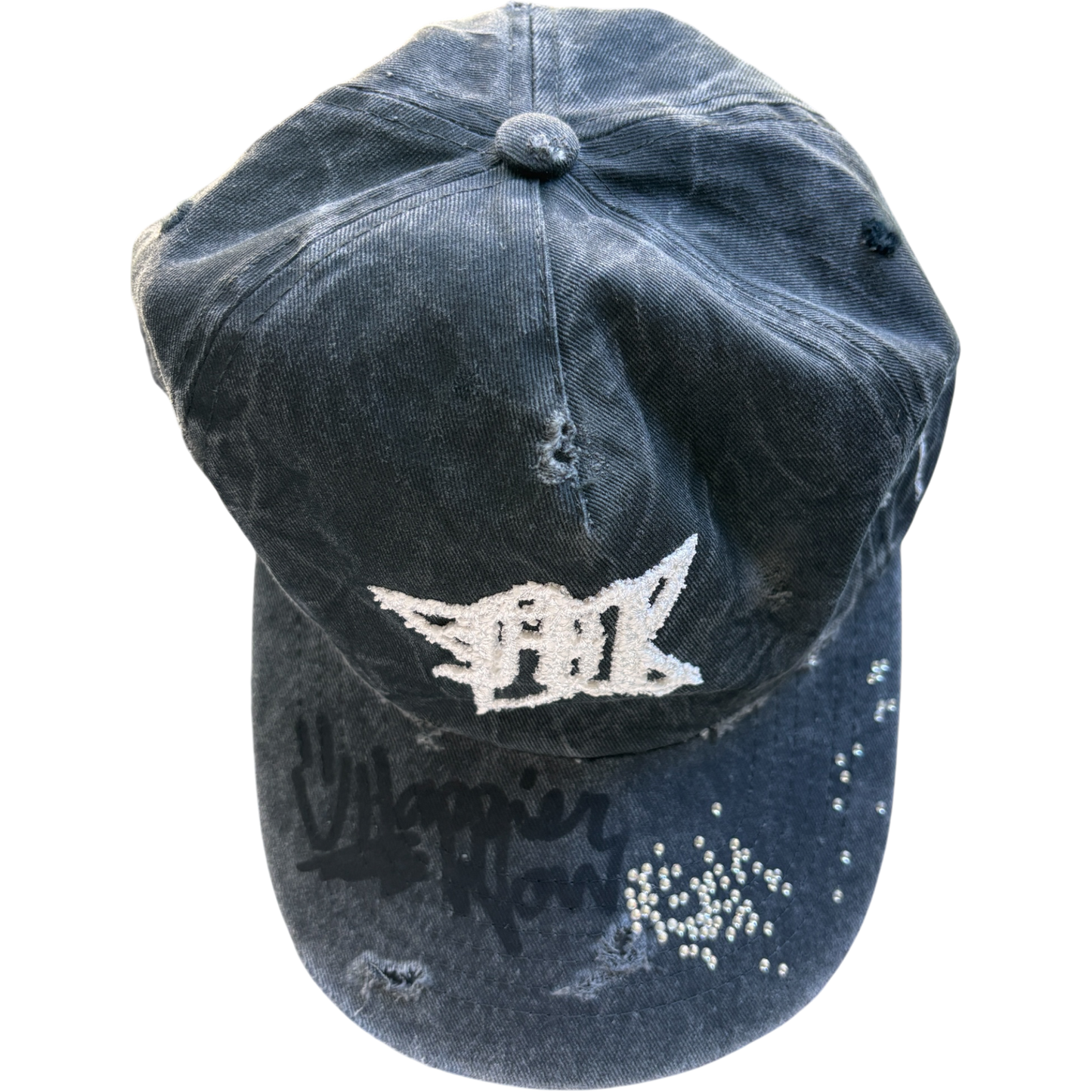 L.A. Distressed Rhinestone "M" Star Hat (10 available)